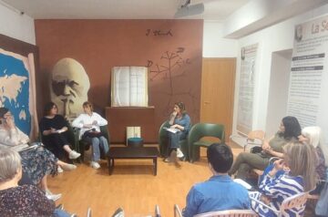 Incontro del gruppo di lettura "Viaggi tra le righe" della Biblioteca "la Magna Capitana" di Foggia.