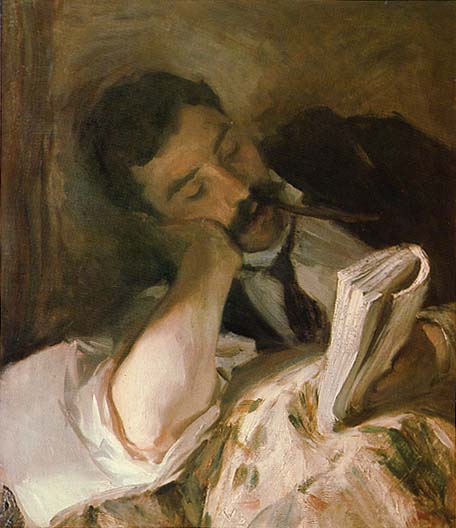 John Singer Sargent_Man reading